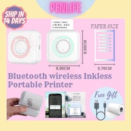 |PENLIFE| thermal printer wireless printer murah inkless printer wireless mini Bluetooth printer Bluetooth phone