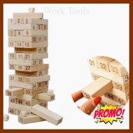 Uno Stacko Wooden Game 51 Blocks