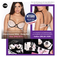 [Size 34A/A75 - 128] Dream Angles Wicked Unlined Lace Bra & Pearl (Coconut White - No foam)