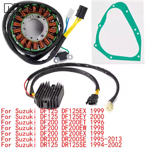 Engine Stator Coil+Voltage Regulator rectifier For Suzuki DF125 DF125 EX EY DF200 DF 200 ET EW EX DR