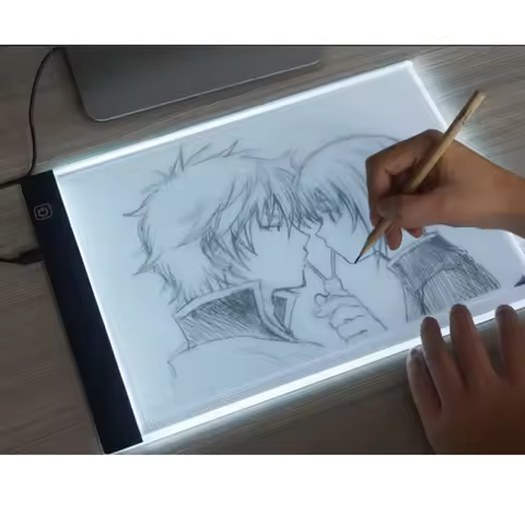 A4/A5 LED Drawing Copying Table Transparent Copying Table Single-brightness Light vs. Three-level Br