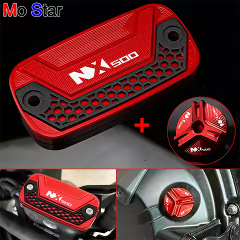 NX500 Accessories Motorcycle Front Brake Fluid Reservoir Cover Engine Oil Filler Cap For HONDA NX500