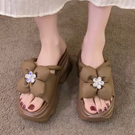 BM SLIPPERS WITH STONE FLOWER PETALS LINE - V28