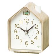 Seiko Clock alarm clock desk clock analog light brown wood grain 110×86×63mm Pyxis NR453A