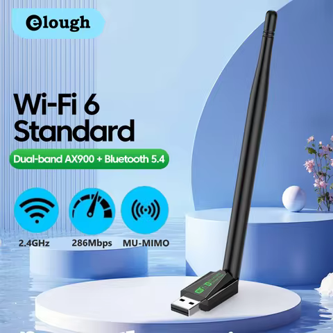 WiFi 6 AX900 Bluetooth 5.4 Dual Band Wireless Network Card 2.4GHz USB WiFi Adapter Wifi Antenna Dong