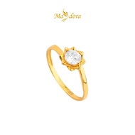 MASDORA 916 Gold Ring Rings Cincin Emas ~ Solitaire Bloom (EMAS 916/22K)