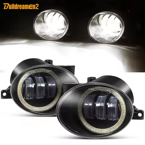 2 X Angel Eye Fog Light 30W Car LED Lens Fog Daytime Driving Lamp DRL 12V For Volkswagen VW Golf Mk6