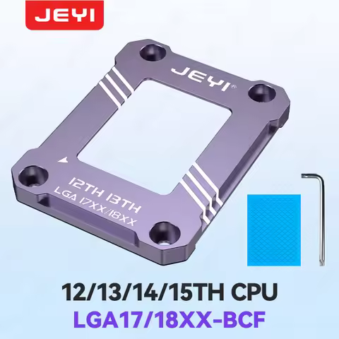 JEYI LGA17XX-BCF Intel 12th-15th Gen CPU Bending Corrector Frame CPU Aluminum Fixed Backplane CPU Co
