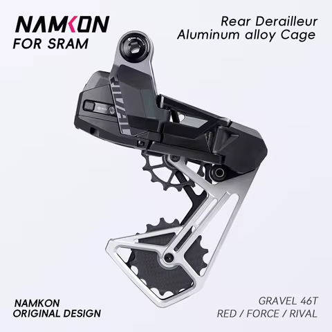NAMKON Gravel AXS Rear Derailleur Cage Pulley Wheels for SRAM 12 Speed AXS XPLR Derailleur Oversize 