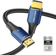 8K HDMI Cable 2.1 5FT/1.5M 48Gbps, VENTION Ultra High Speed Braided HDMI Cord 4K@120Hz 8K@60Hz eARC HDR 10 HDCP 2.2&amp;2.3 Compatible with Monitor Xbox PS4/5 HDTV Blu-ray