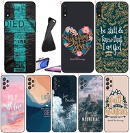Samsung A01 EU A02 M02 F56 A03S A04 s A5 2017 A6 A7 A8 A9 Plus 2018 W8 Anime bible Soft black phone 