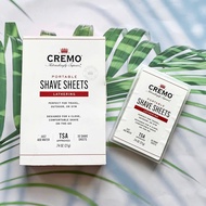 แผ่นครีมโกนหนวด แบบพกพา 30 แผ่น Portable Shave Sheets Lathering 30 Shave Sheets (Cremo®)