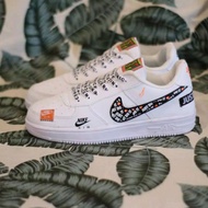 PUTIH Best-selling Nike Air Force Off White Women's Sneakers Grade Ori - White Sneakers