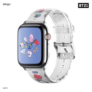 elago BT21 Clear Apple Watch Strap for All Apple Watch series 1 2 3 4 5 6 7 8 9 10 11 SE Ultra (38/