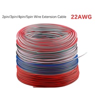 20Meters/40Meters 2pin/3pin/4pin/5pin/6pin Electrical Wire 22 AWG LED Strip Connector Cable For 5050