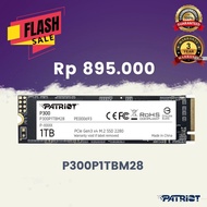 Sdd Patriot P300 1TB 2280 M.2 PCIe Gen 3x4.0 NVMe P300P1TBM28