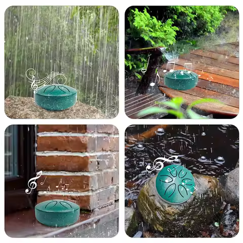 Rain Drum Rain Drum For Outside When It Rains Rain Drum For Outside Garden Chakra Drum Chakra Drum F