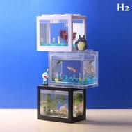 H2 Mini Aquarium Betta Fish Lego Block Fish Tank , Akuarium Mini Ikan Laga LEGO