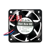 SANYO SANYO 6CM 48V 0.12A 109R0648J4D01 48V Scanning Mirror Cooling Fan