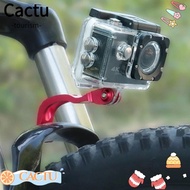 CACTU Bicycle Front Light Holder, Black Red Uni-body Folding Bike Fork Mount, Bicycle Fork Aluminum Alloy MTB Accessories for / Brompton Cycling