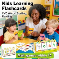Kids Toy For Reading Spelling Education Learning Calendar Desk Flashcards Words Vowel Consonant CVC 