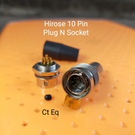 10 pin plug n socket connector M12 Mobile Socket