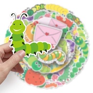 PYMZ Hip Hop Sticker 50pcs Caterpillar Luggage Sticker Stationery Box Sticker Handbook Sticker Anime
