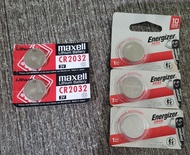 Maxell CR2032，Energizer 2025 鈕扣鋰電池