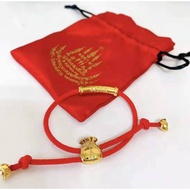 LR-Thai authentic amulet hand-woven red rope bracelet lucky bracelet scripture bracelet money bag br