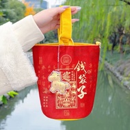 2026 Portable Bucket Cloth Bag Ingot Money-making Portable Money-making Handbag Messenger Bag Money 