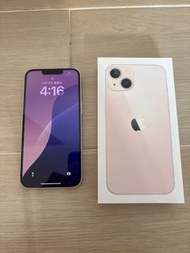 Apple iPhone 13  128GB 粉紅色 90% 新 配件全齊 屯門，銅鑼灣，荃灣交收