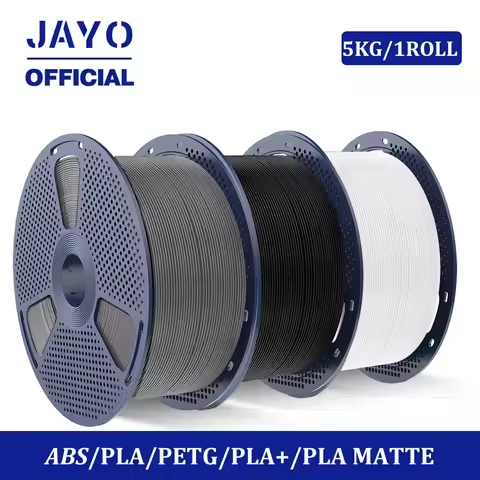 JAYO PLA /PLA Matte /ABS/PETG/PLA Plus 3D Printer Filament 5KG/Roll 1.75mm 3D Filament Large Spool N
