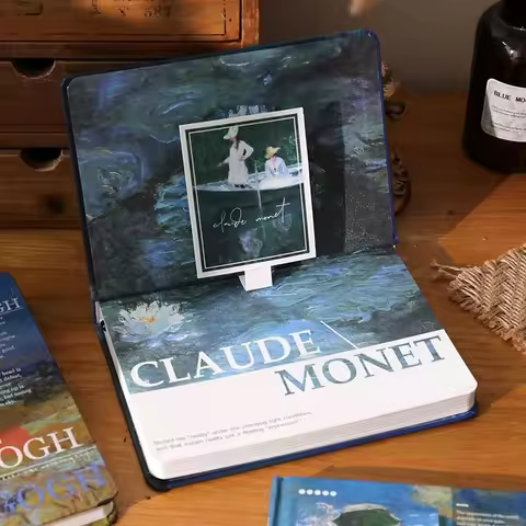 Oil Painting Landscape High Value Art Retro Student Notebook Oil Painting Notebook Styles Include Su