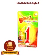 LILIN SMALL VIOLIN CANDLE NUMBER 1 - BIRTHDAY CANDLE