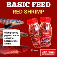 20gram Udang Kering Pakan Ikan Channa Maru Yellow Sentarum Auranti Limbata Pulchra Oscar Tiger Batik