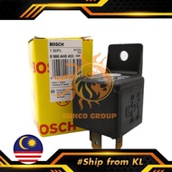Bosch Original Universal Automotive Car 4 pin Mini Relay 12V 30A - 0986AH0453