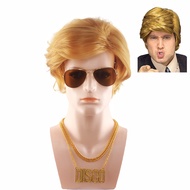 Trump Collar Blonde Wig Donald President Wig Men Blonde Short Hair Trump Wig Wholesale #
