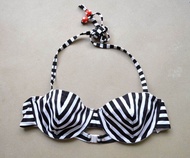 Bikini Đế Đen Trắng Có Gọng Thép Hai Lớp 70B 75B 80B Đồ Bơi Chất Liệu Polyester Nylon Đồ Bơi Bikini 