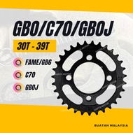 GBO 420 REAR SPROCKET - 30T31T32T33T34T35T36T37T38T39T SPOKET SPOCKET BELAKANG C70 GBOJ GBO-J FAME G