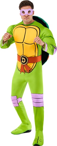 Rubies Men's Teenage Mutant Ninja Turtles Deluxe Donatello Costume Jumpsuit, Shell, and Eye-maskAdul