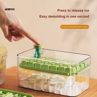 Three Layer Ice Storage Box Press Type Ice Maker Box Household Ice Storage Box Square Ice Mold /doll