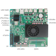 Yanchen N100 Network Security NAS Motherboard ITX Industrial 3-Network 2.5G/10G Speed Storage Server