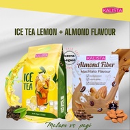 Minuman KALISTA Burn Ice Tea (Detox) + Almond Fiber + Teh Tarik (meal replacment)/ Dhara coklat vani