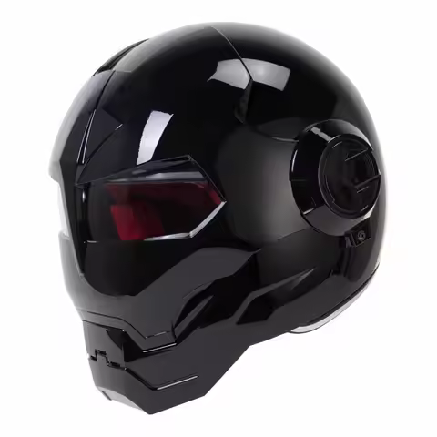M-XL Motorcycle Helmet Bright Black Full Face Wear-Resistant Biker Supplies Breathable Head Protecti