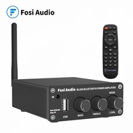 Fosi Audio BL20A Bluetooth TPA3116 Sound Power Amplifier 100W Mini HiFi Audio Class D Amp Bass Treble With U-Disk Remote Control With 24V Power Supply