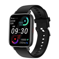 i20M藍牙通話手錶1.69屏自定義錶盤心率血壓血氧監測手環（黑色）