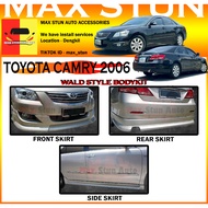 TOYOTA CAMRY XV40 ACV40 2006-2008 WALD STYLE BODYKIT BUMPER SKIRT LIP WALD FRONT SKIRT SIDE SKIRT RE