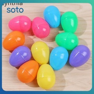 ♫ 6x4cm Eggs, 12 Pieces, Openable Plastic Eggs, Simulated Eggshells, Party Decorations, Lottery Eggs