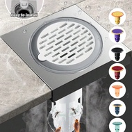 Shower Drain Hair Catcher & Sink Drain Strainer Combo - Plastic Backflow Preventer Valve, Anti-Sewer
