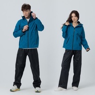 揹客 Packerism ULT 夾克式背包款兩件式衝鋒雨衣-日本藍